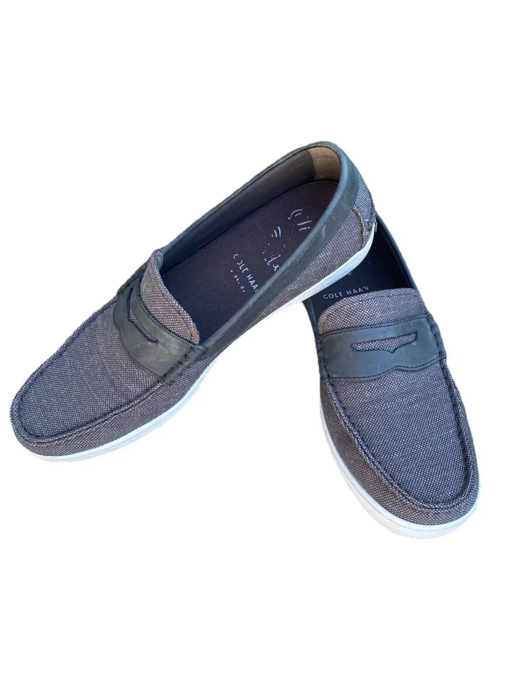 Cole Hann Men's 11M Pinch Weekender Loafers Maine Classic Grand Gray